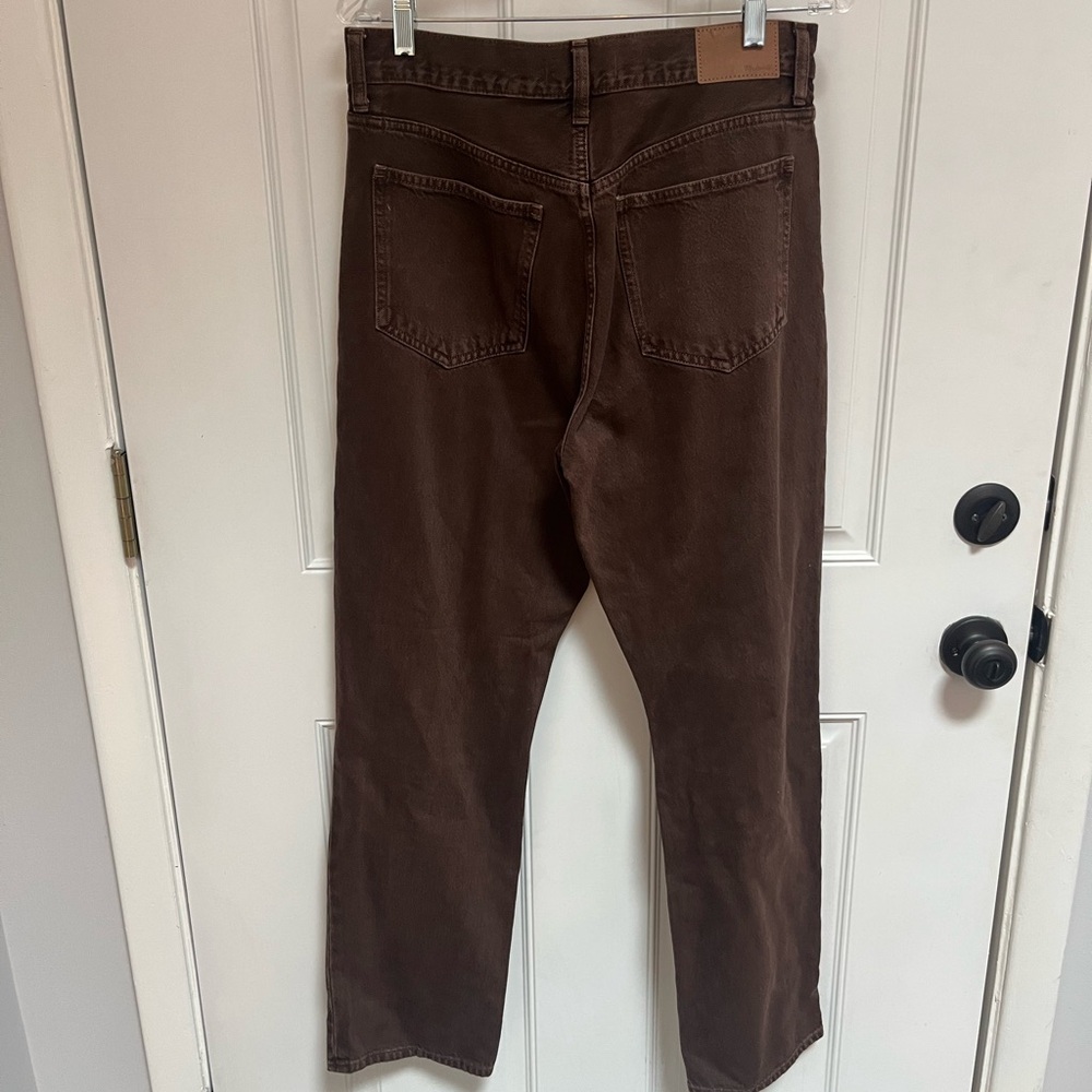 Madewell 90s high rise straight jeans in brown NWOT size 29 - Picture 7 of 9